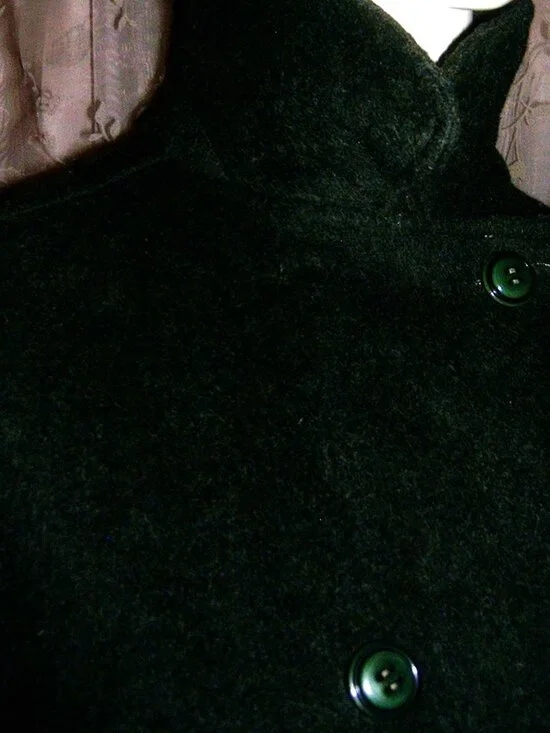 Moessmer Wool Green Vintage Walking Cape - Picture 7 of 17